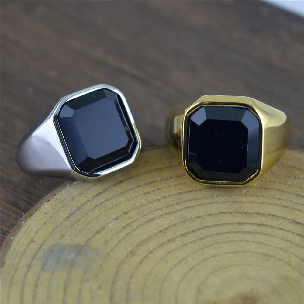 Лидер продаж Цвет Серебряный &amp цвет золотистый кольцо с большим камнем для 316L из