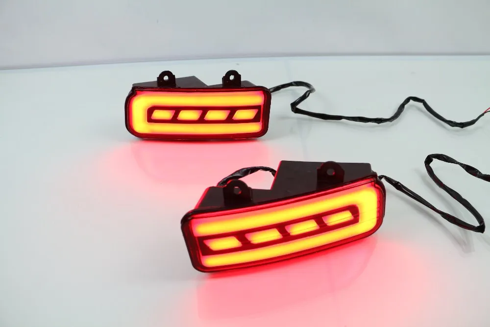 

eOsuns LED warning light + brake light + turn signal, rear bumper light, reflector for honda crv 2012-16, wireless switch