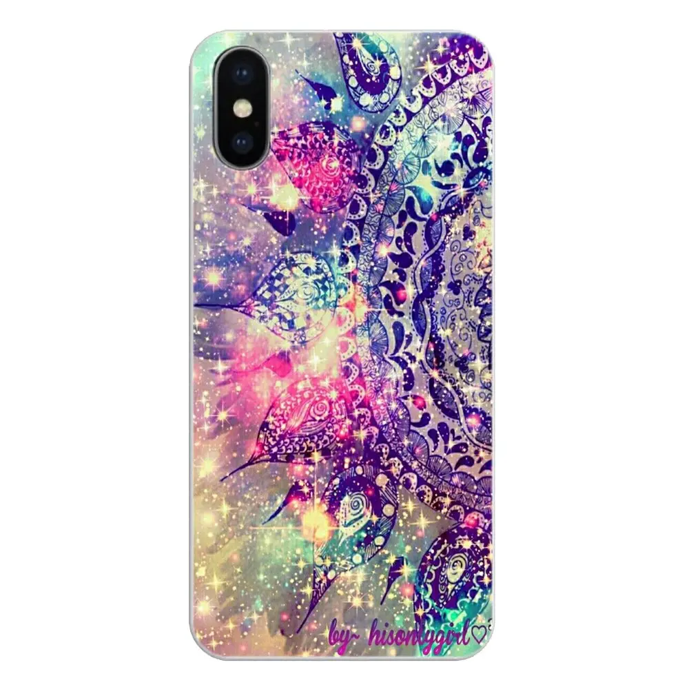 TPU Silicone Case For Xiaomi Redmi 4X S2 3S Note 3 4 5 6 6A Por Pocophone F1 Mi Dream catcher feather stars Christmas colorful |