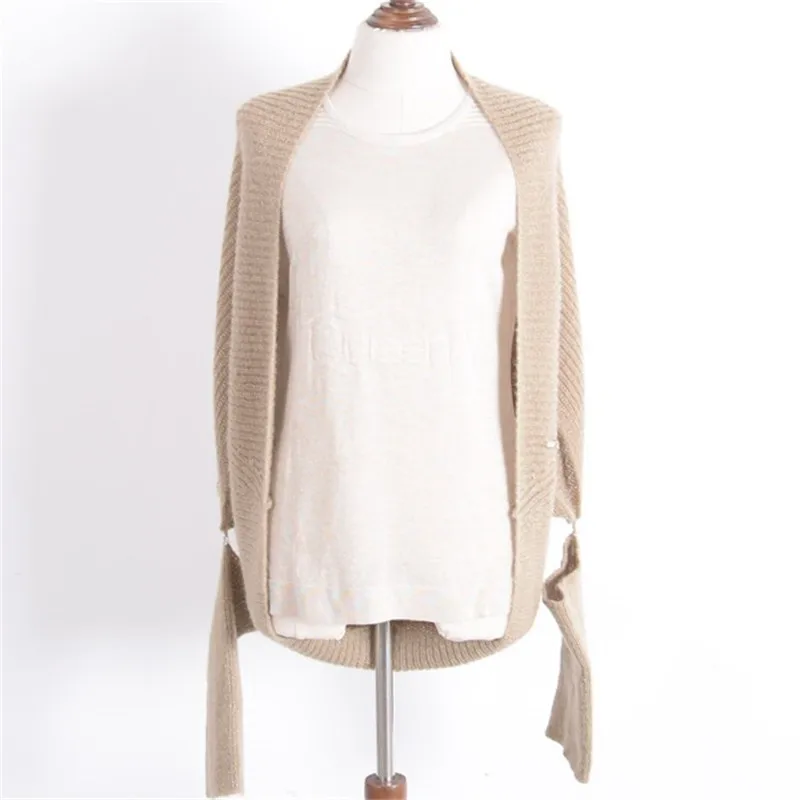 

viscose wool blend knit women England style Vneck cardigan sweater batwing sleeve M-L retail wholesale