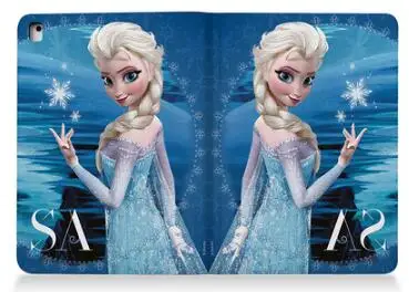 mini 1234 common Милый Мультфильм Эльза Анна Ханс кожаный смарт-чехол для ipad mini 1234 общий высококачественный планшет чехол низкая цена - Цвет: mini 1234 common