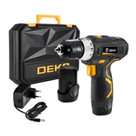 Оригинальная Аккумуляторная дрель DEKO GCD12DU3, 12 В, электрическая отвертка, литий-ионный драйвер, электроинструменты с переменной скоростью