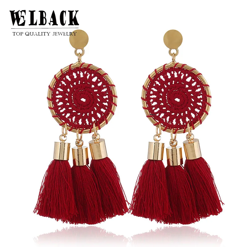 Модные длинные серьги с кисточками для женщин Лава тигровый глаз Howlite Серьги