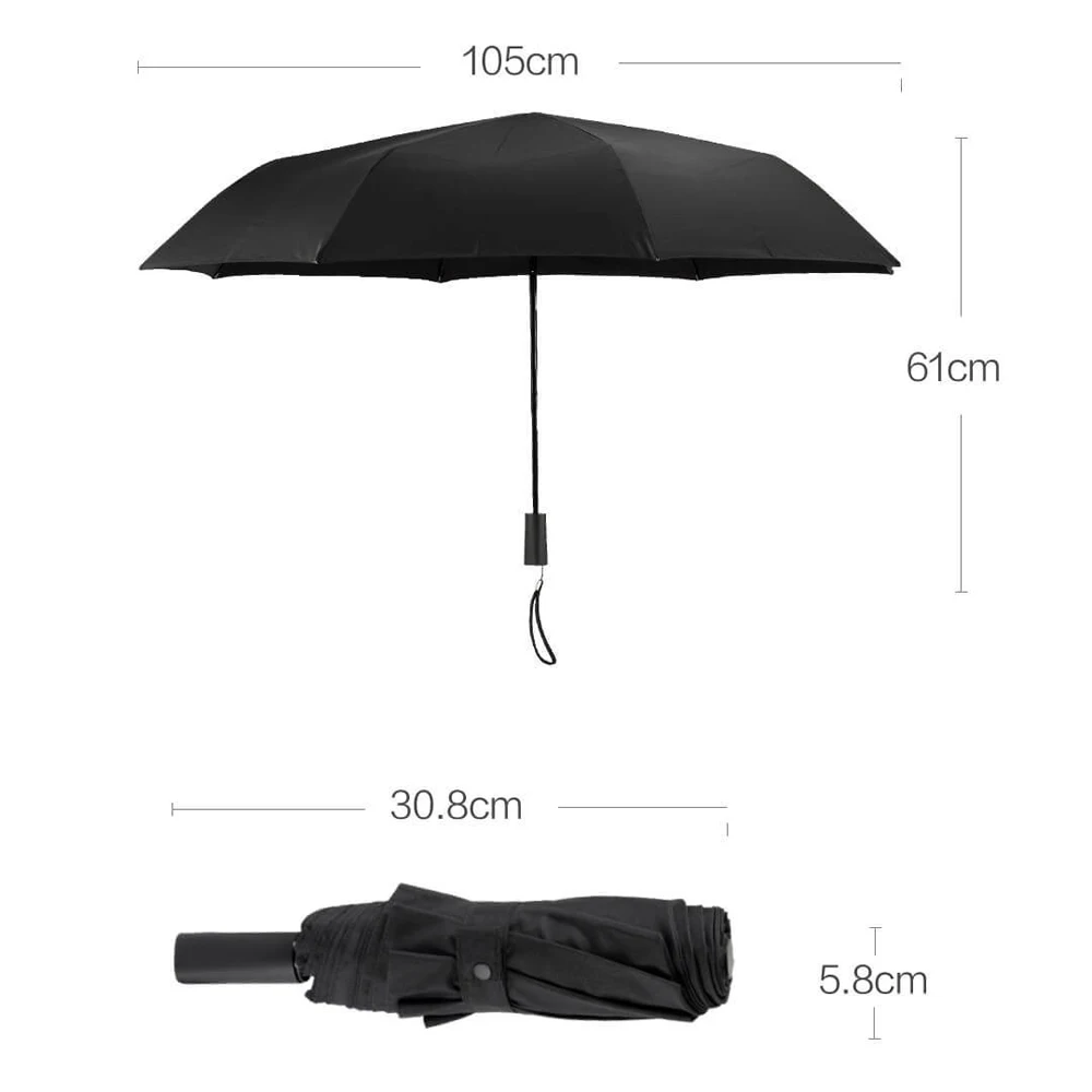Youpin Sandian Sunny Rainy Bumbershoot алюминиевый ветрозащитный водонепроницаемый УФ зонт для