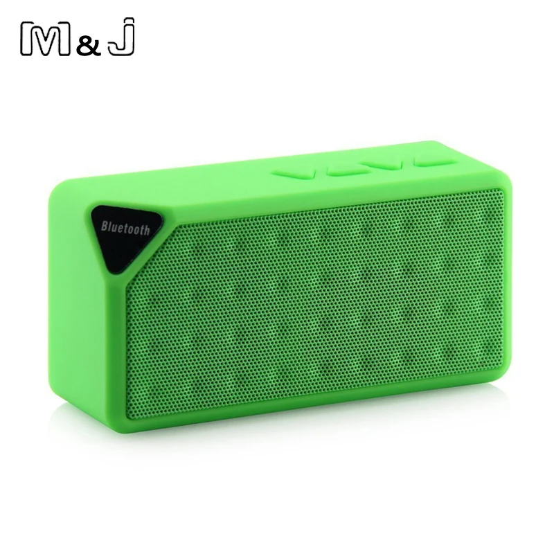 Bluetooth Колонка M & J X3 Беспроводная портативная музыкальная звуковая колонка TF USB FM