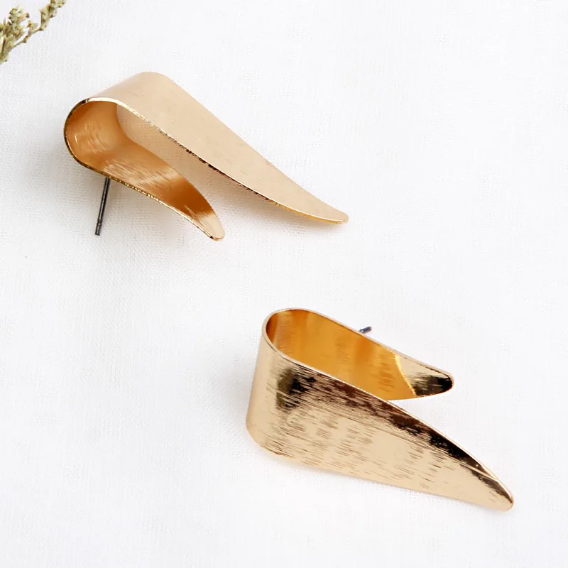 Beadsland Drop Earrings Metal Sheet Curved Triangle Design Fashion Punk Women Girls Dancing Party Christmas Gift 39288 | Украшения и