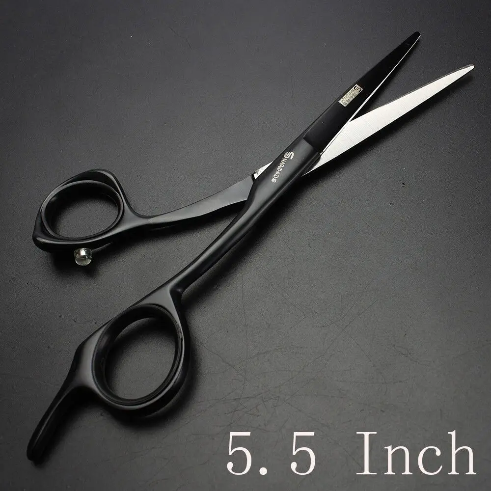 black5.5 Sharonds Профессиональные Парикмахерские ножницы 6 дюймов черные японские 440c парикмахерские ножницы - Цвет: black5.5