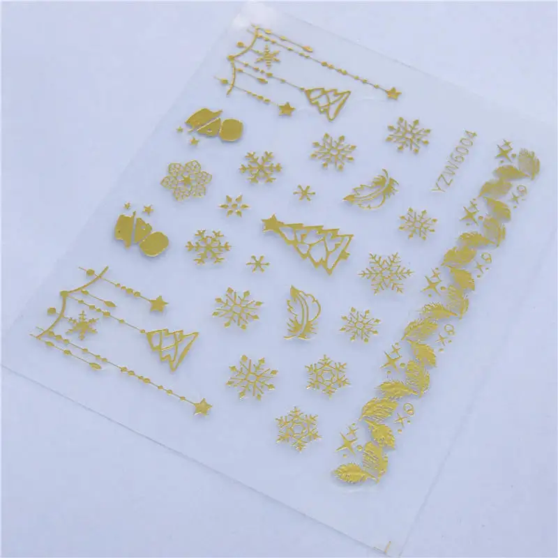 1 лист металлик золото 3D наклейки для ногтей Племенной Ловец снов перо Маникюр Клей для накладных ногтей переводная наклейка бумага DIY
