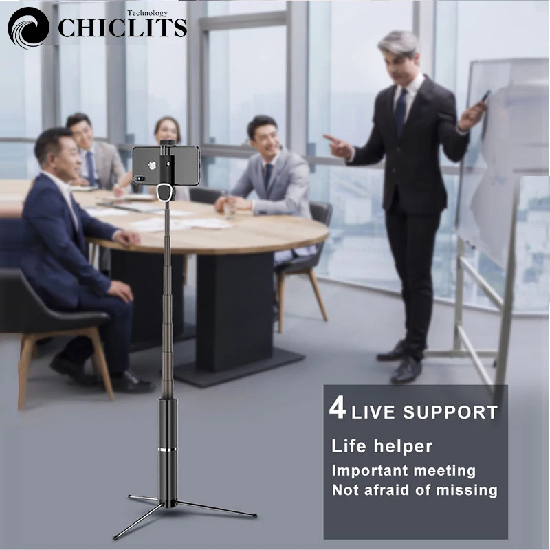 Bluetooth треугольная палка для селфи Портативный Ручной штатив смартфона с