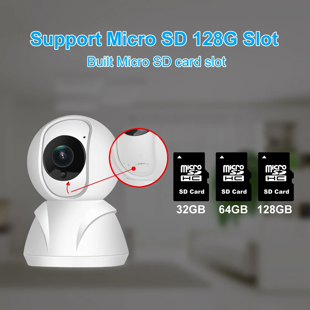Камера видеонаблюдения мини видеокамера с Wi Fi IP 1080P 2MP двухстороннее аудио CCTV