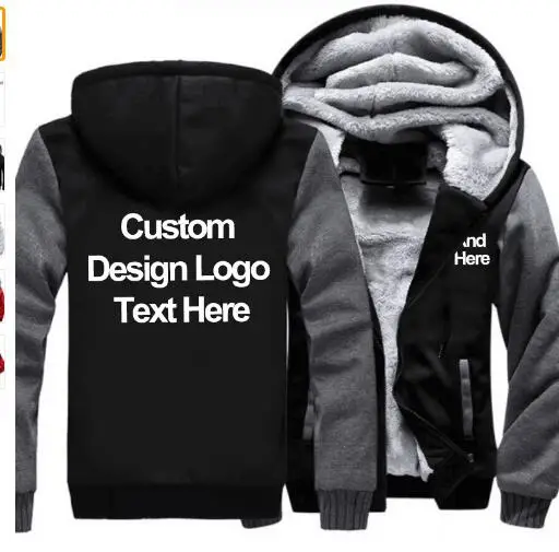 Ta толстовки куртка с капюшоном Зимний пуловер Ман унисекс сгущает шерсть лайнер