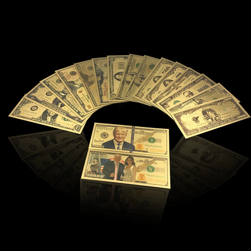 KL 10 шт./лот Таиландская яркая Золотая банкнота идеи подарки 1000 Бат коллекция