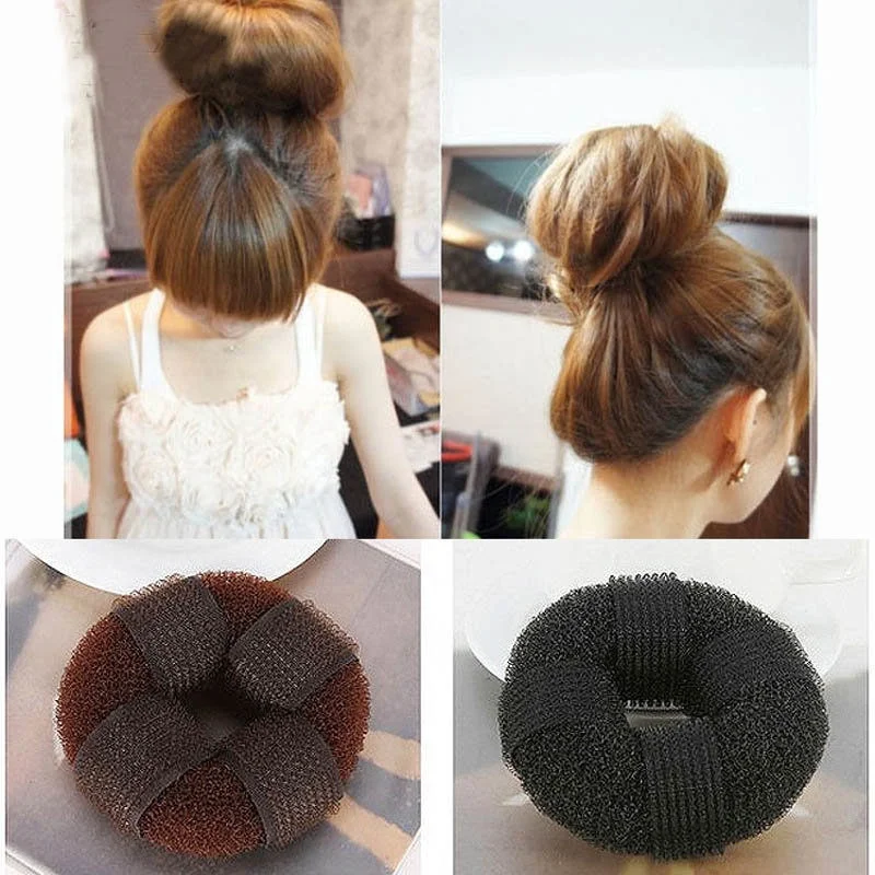 Новое поступление 1 шт. женское кольцо для волос в форме блонд Пончика булочка