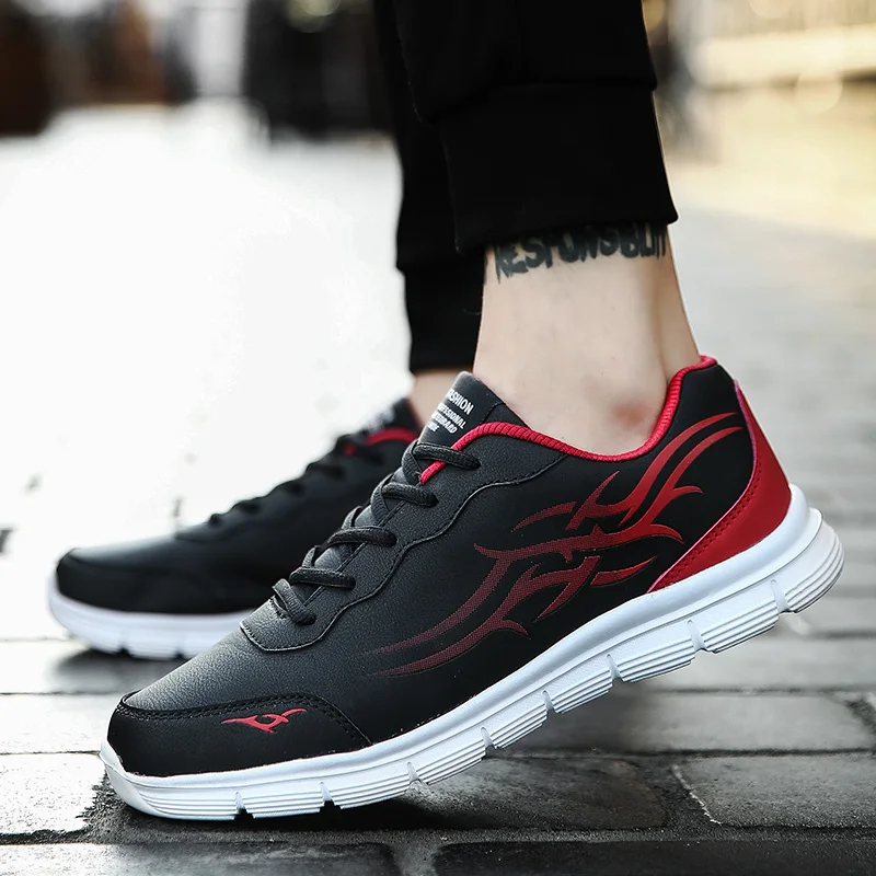 LEIXAG Весна Осень Спортивная обувь для мужчин уличные удобные бегущие кроссовки