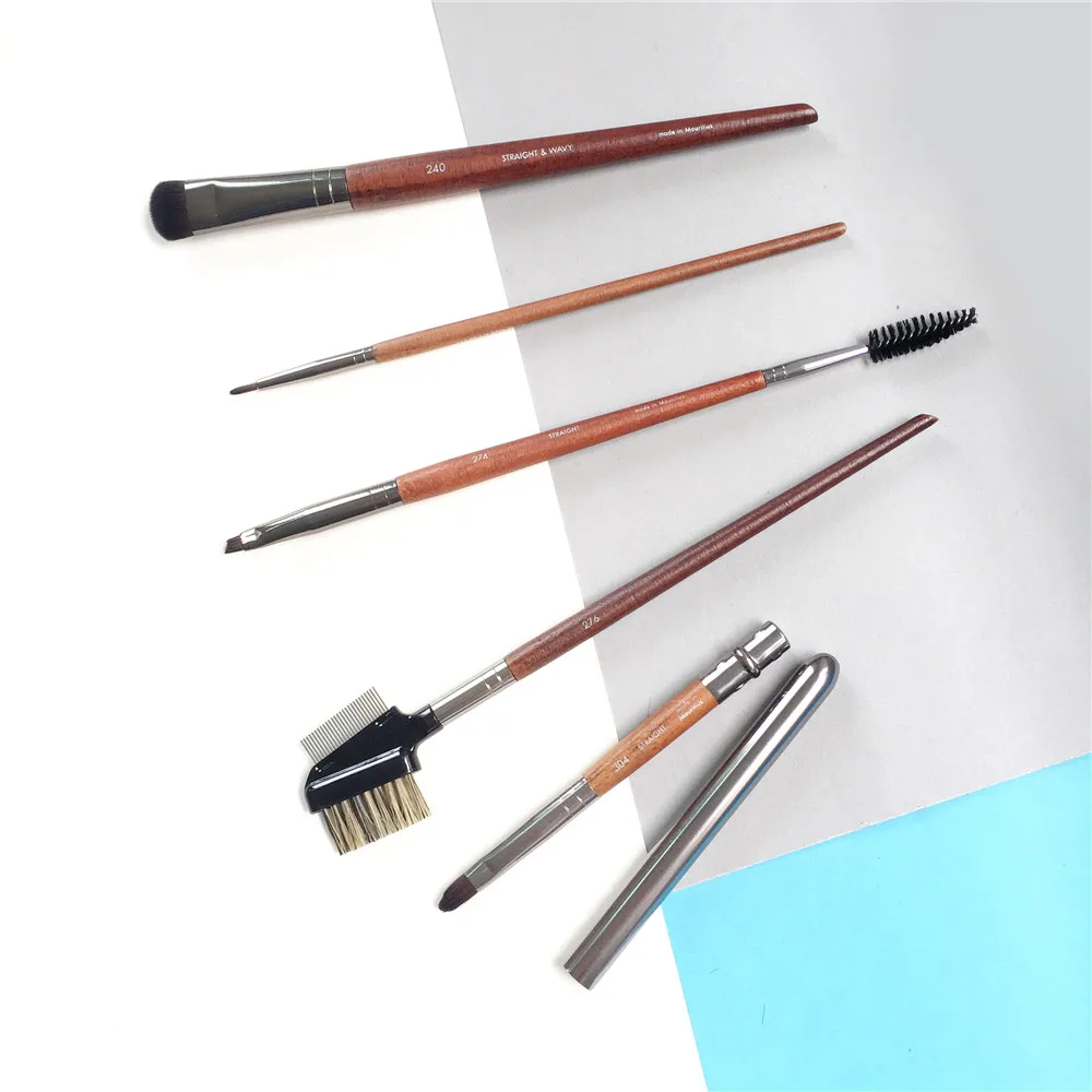 ROUND SHADER BRUSH 240 EXTRA FINE EYELINER  250 EYEBROW EYELASH COMB 274/276 LIP 304 -Beauty Eyeshadow Liner Makeup Blender Tool