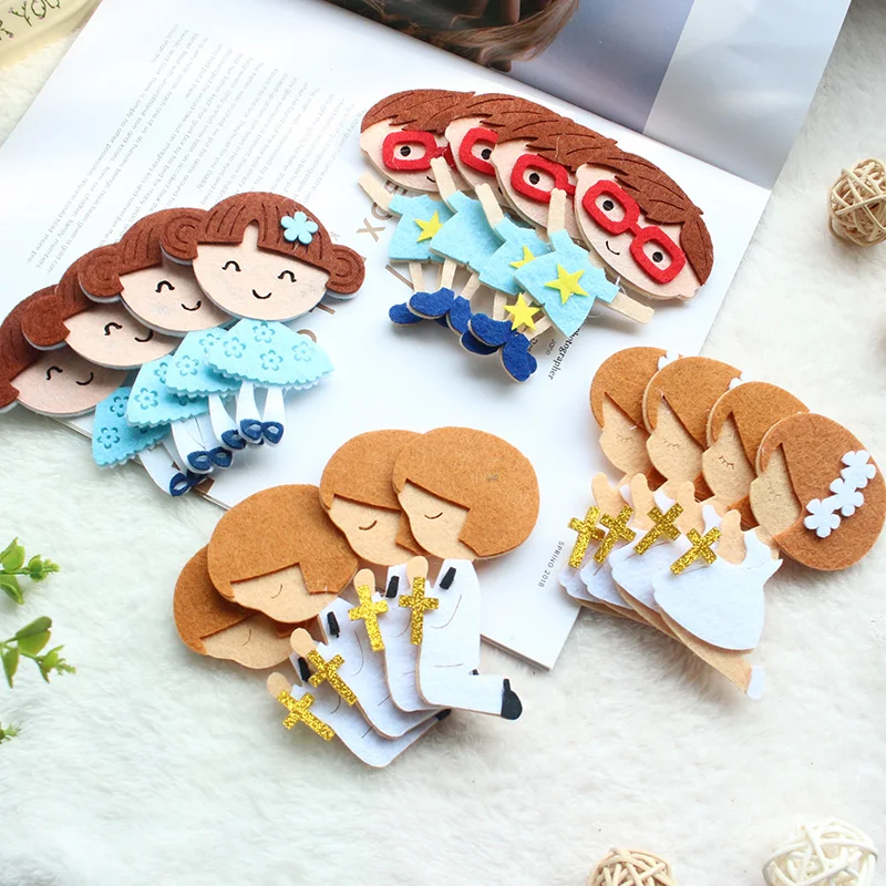 

AVEBIEN 10pcs New Boy Girl Gift Bags Decoration DIY Angel Baby Shower Supplies Praying Boy Girl Birthday Party Gecoration Kids