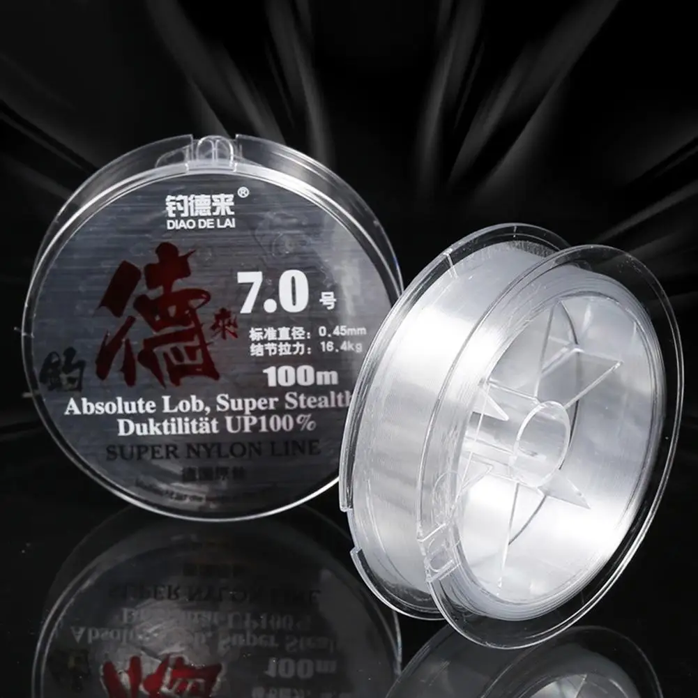 Mounchain 100 м износостойкая мононити леска улучшенная мононейлоновая отлично