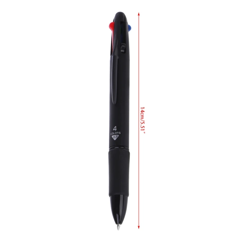 

Multicolor 4 in 1 Ballpoint Pen 0.7mm Red Green Blue Refill School Office Supply