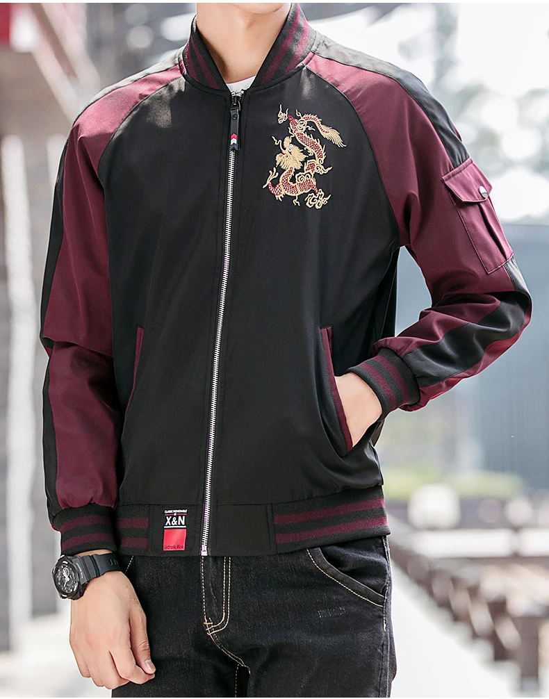 Новые модные куртки и пальто для мужчин s Bomber High Street Trend ветровка пальто корейское Трендовое повседневное пальто мужская одежда
