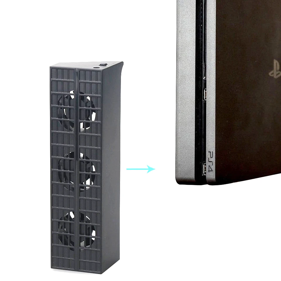 Для PS4 консоль кулер охлаждающий вентилятор для USB External3-Fan супертурбосистема