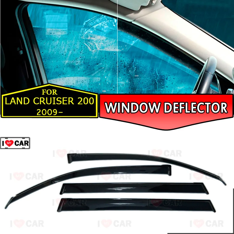 Оконные дефлекторы для Toyota Land Cruiser 200 2009 автомобильные оконные ветрозащитный