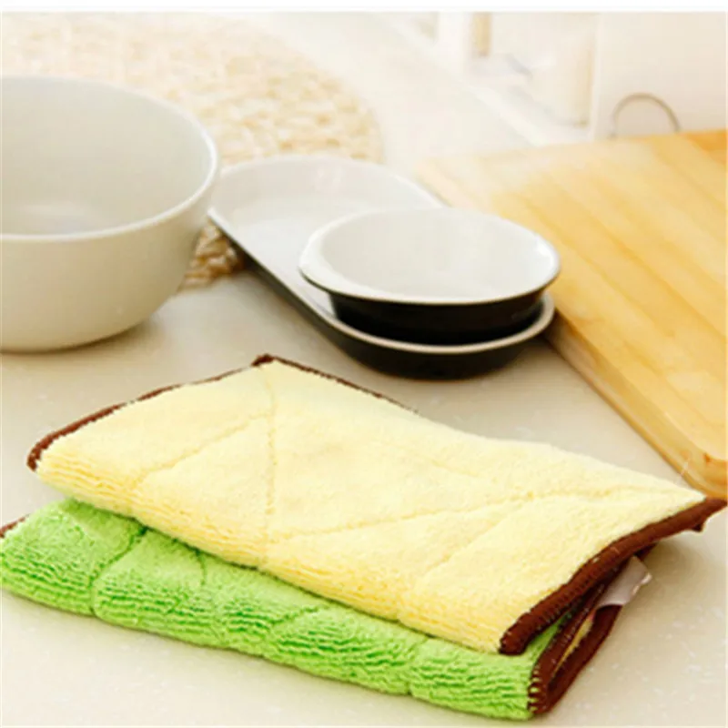 2 шт./лот супер впитывающая ткань из микрофибры большого размера кухонные