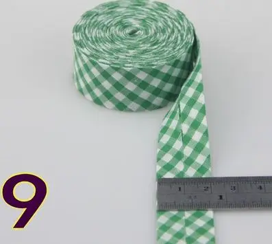 9 20 мм(3/") Ширина Сетки Печать гладить один раз полиэстер косой ленты/косой переплет для скатерти одежды одеяло ремесло Шитье - Цвет: 9