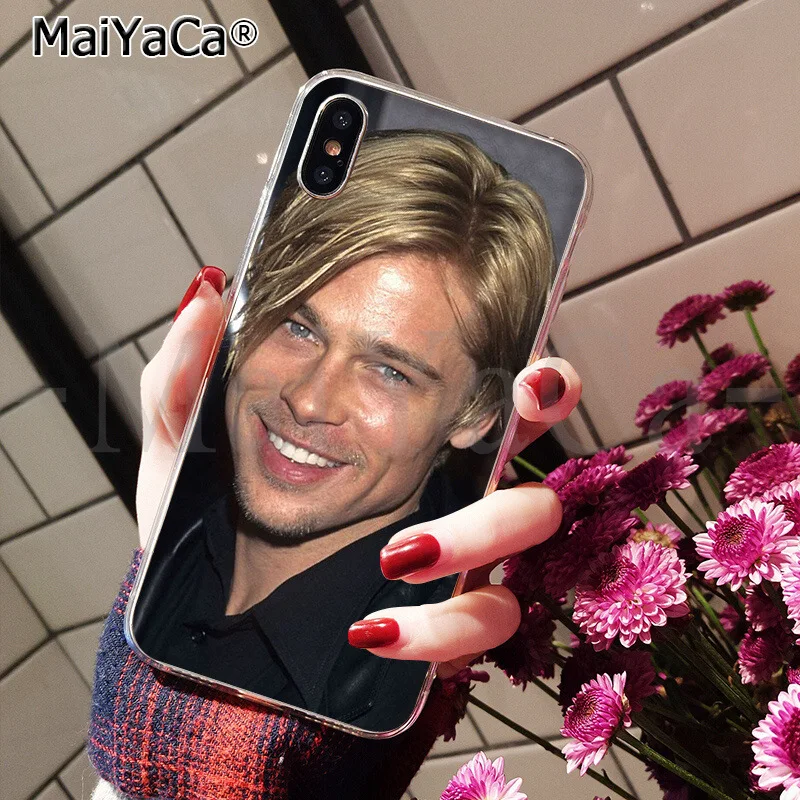 A6 MaiYaCa brad pitt TPU Мягкий силиконовый чехол для телефона Apple iPhone 8 7 6 6S Plus X XS MAX 5 5S SE XR - Цвет: A6