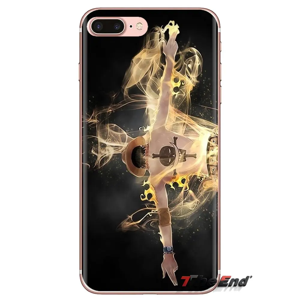 For Huawei Mate Honor 4C 5C 5X 6X 7 7A 7C 8 9 10 8C 8X 20 Lite Pro One Piece Portgas D. Ace Luffy Transparent Soft Cases Covers |