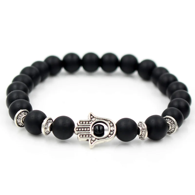 Модный антикварный золотой и серебряный цвет Фатима Hamsa Шарм Лава Белый Howlite