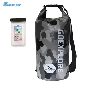 Водонепроницаемая сумка Goexplore 20 л, складной рюкзак для рафтинга, дайвинга, реки, треккинга, улицы, спортзала, плавания, 2019 легкий портативный