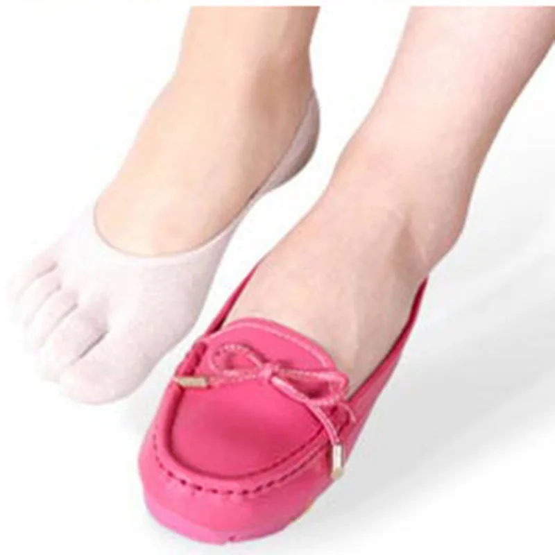 Цветные носки невидимки [EIOISAPRA] с пятью пальцами женские креативные нескользящие