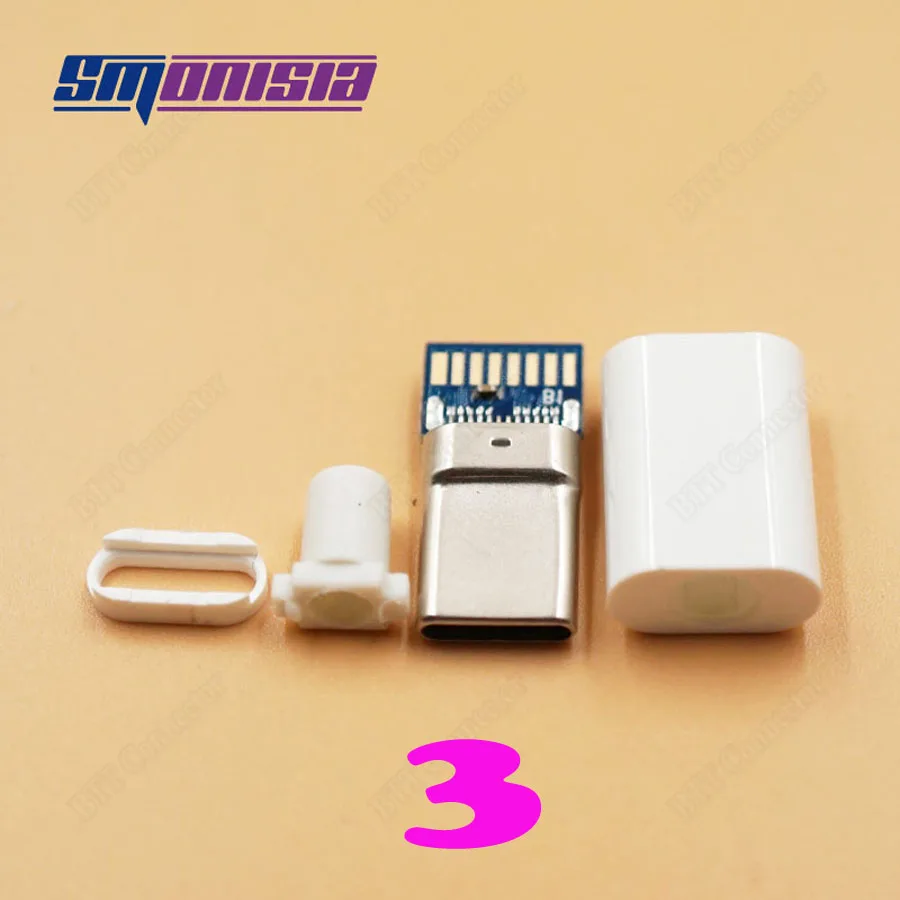 7 моделей 35 шт./лот USB 3 1 2 0 Type C Штекерный разъем Micro USB-C 4 в разъемы PCB для телефона