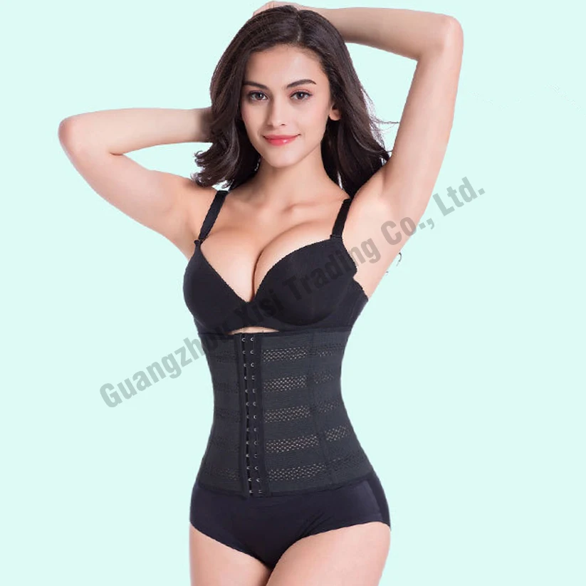 Черный/белый цвета сексуальный женский утягивающий корсет для талии под грудь Faja