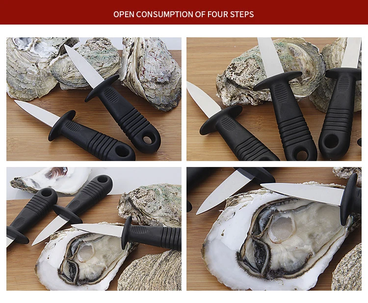 1Pc Stainless Steel Oyster Knife Plastic Handle Scallops Opener Shell Shucking Seafood Tool Multifunction Kitchen Tools | Дом и сад