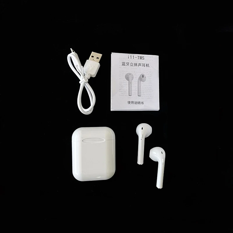 20 шт./партия i11 TWS Bluetooth 5,0 беспроводные наушники мини наушники i7s с микрофоном для iPhone 6 S X 7 8 samsung S6 S8 Xiaomi