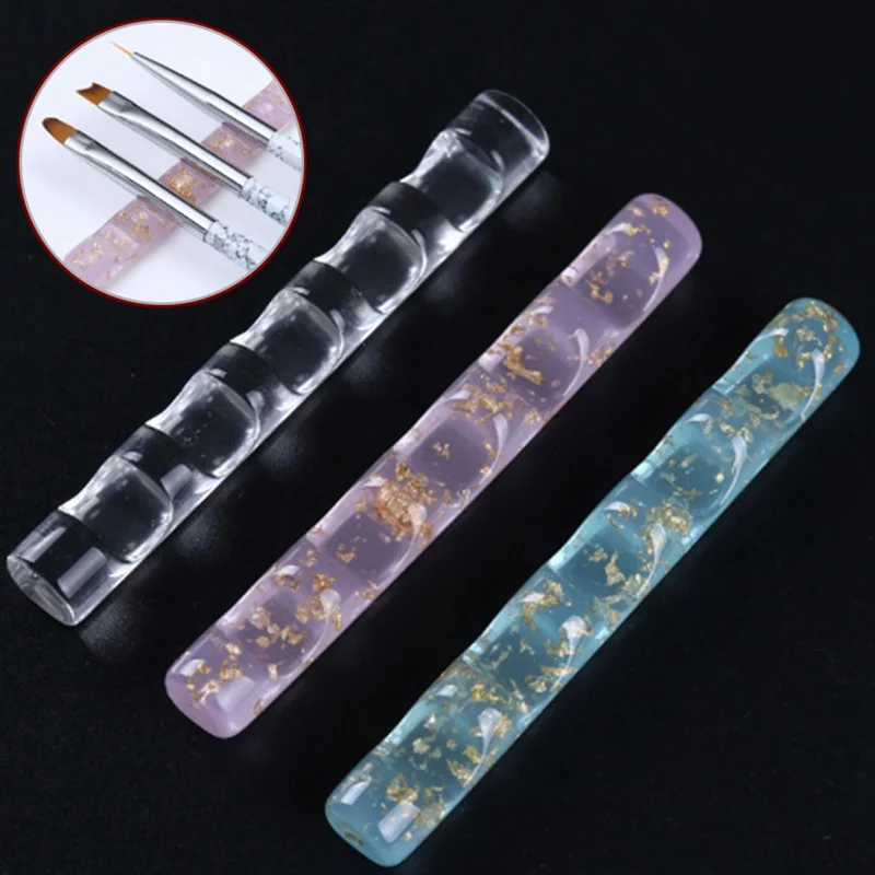 Новинка 5 ячеек стойка для инструментов прозрачный акриловый цветной держатель