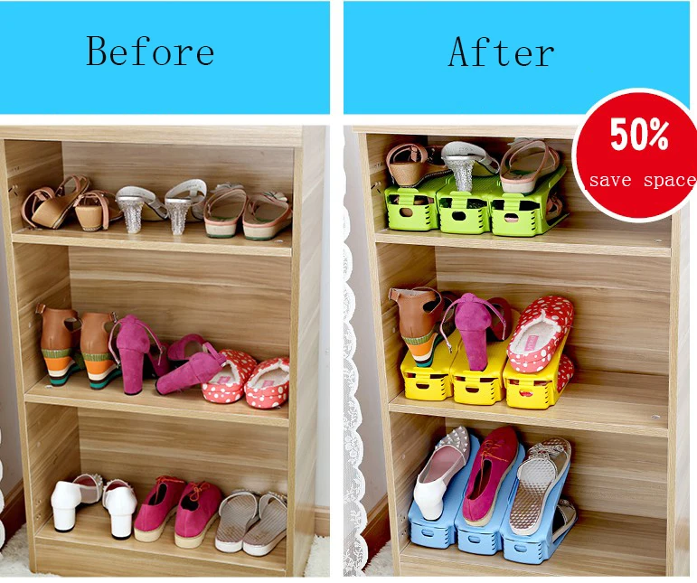 10 шт./компл. обувные стеллажи двойной чистящий стеллаж для хранения обуви