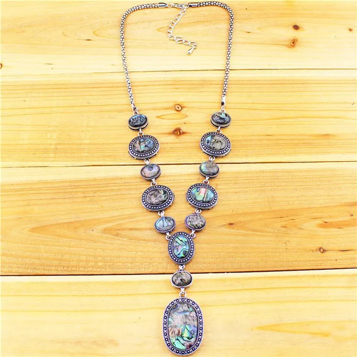 Модное винтажное серебряное ожерелье в виде ракушки Y стиль оптовая продажа N21800 |