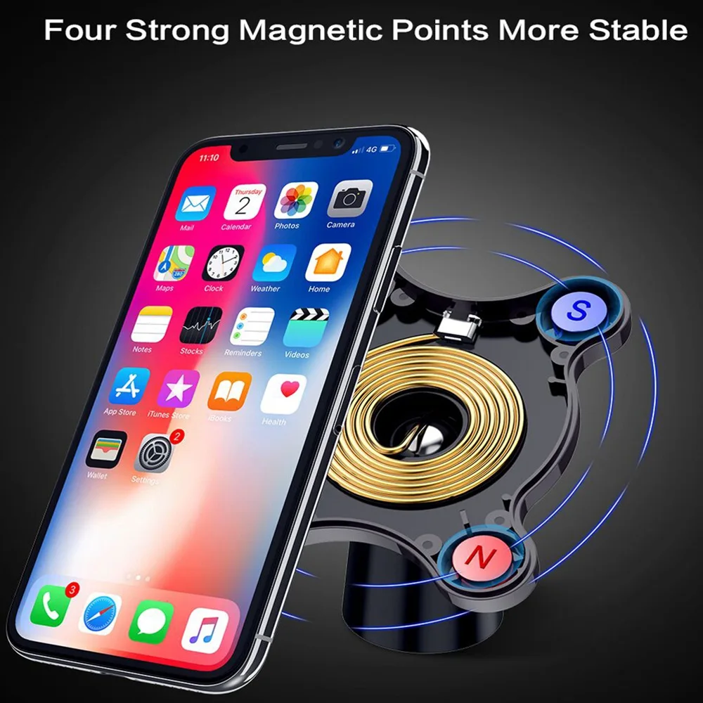 Беспроводное магнитное автомобильное зарядное устройство FLOVEME Qi для iPhone X 8 7 Plus