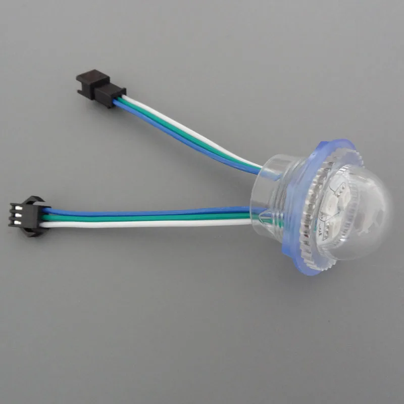 Новый пиксельный модуль WS2811 26 мм IP67 водонепроницаемый прозрачный корпус 12 В