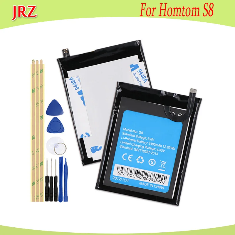 JRZ 3 8 V 3400mAh аккумулятор для телефона Homtom S8 высококачественные сменные батареи