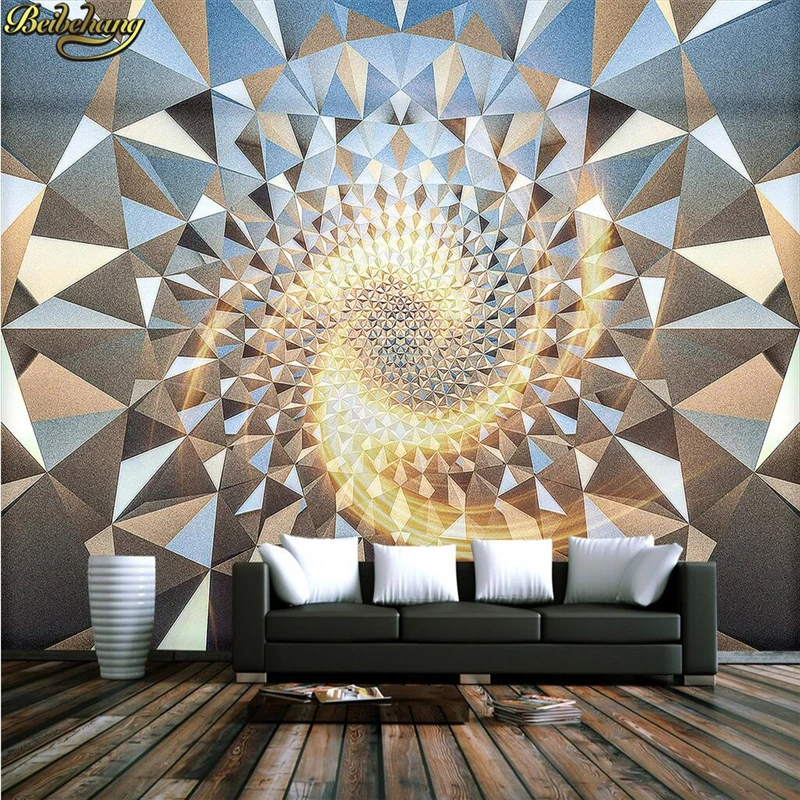 Обои на заказ большие настенные наклейки Золотой Металл трехмерный рельеф