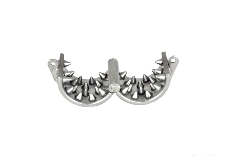 

Stainless steel Kali's Teeths(4 Rows) Ring Scrotum Pendant Male Chastity Device penis rings male chastity cage metal penis ring