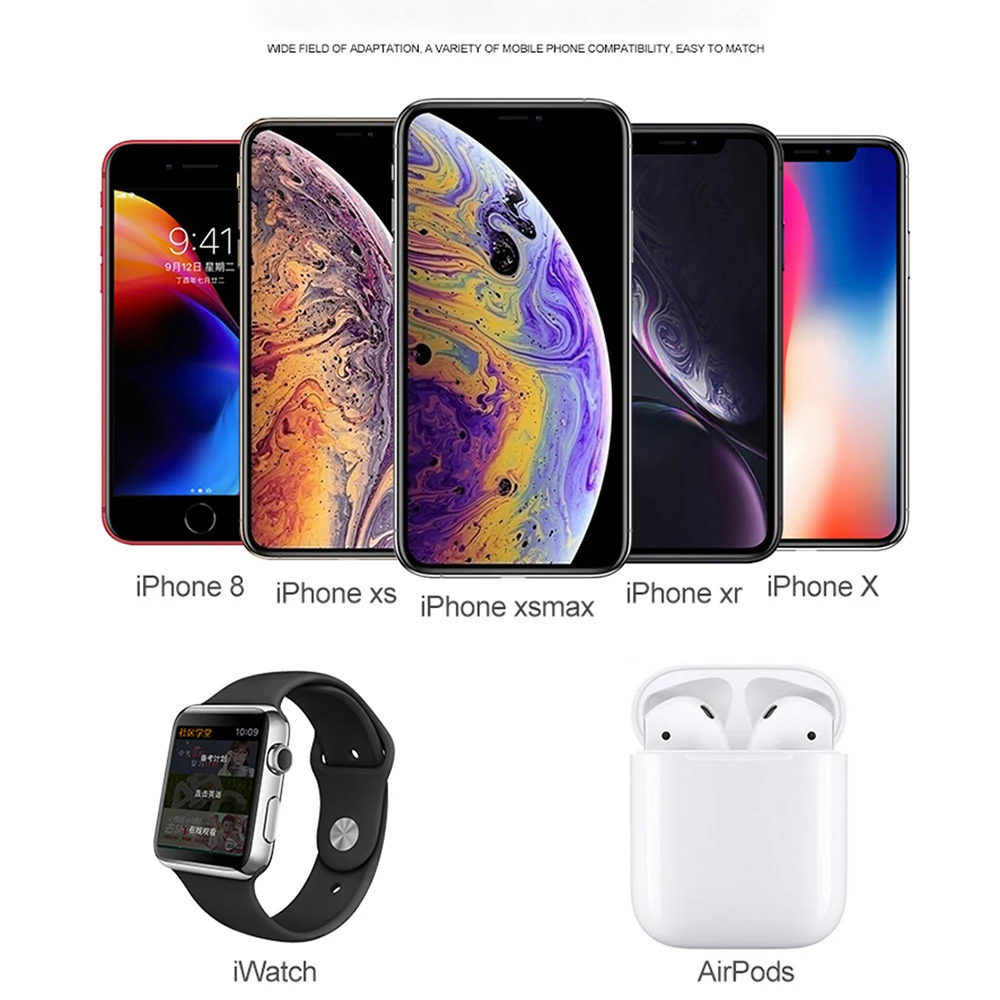 Беспроводная зарядная лампа 4 в 1 Светодиодная настольная Luminaria