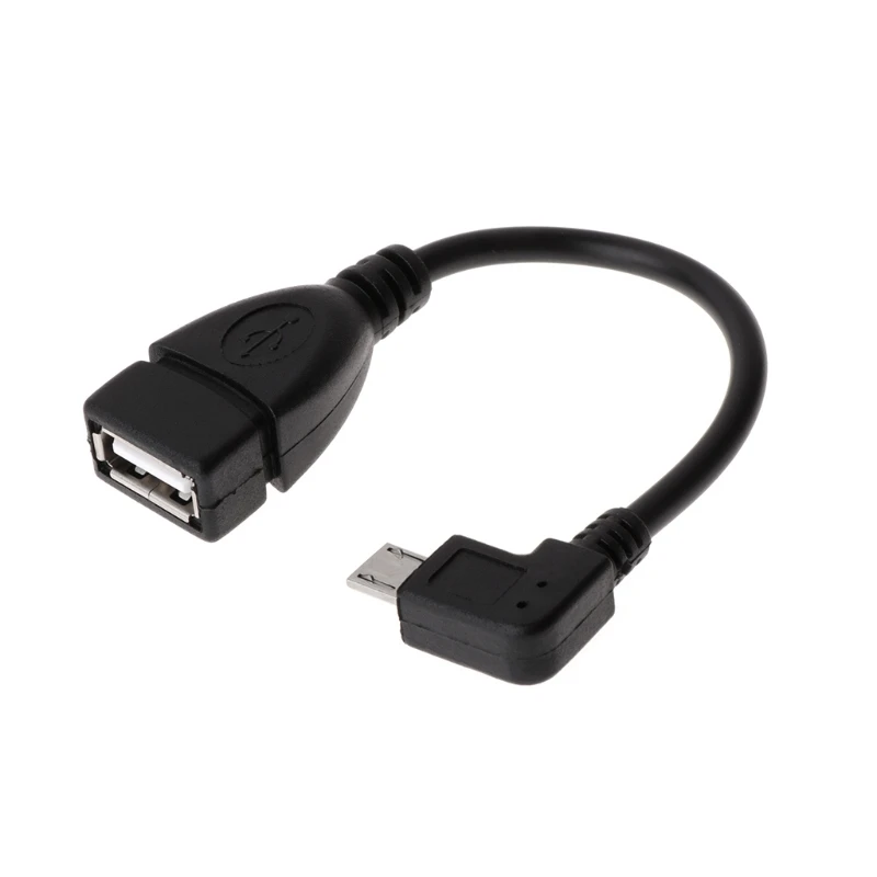 Бесплатная доставка 90 градусов микро USB кабель папа к OTG адаптер для Android планшета