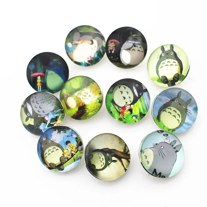 Микс 10 шт./лот Тоторо Шиншилла мультфильм кошка оснастки кнопка прелестный