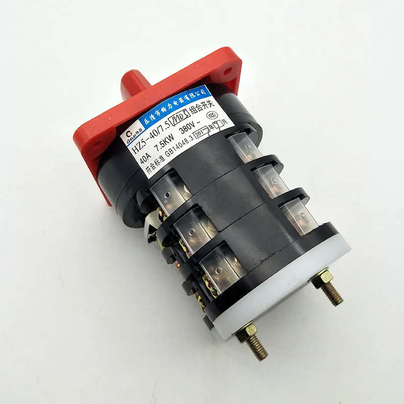 HZ5D-40/7 5 AC380V 40A 7.5KW 3-фазный универсальный переключатель 1-0-2 3-позиционный 12-дюймовый