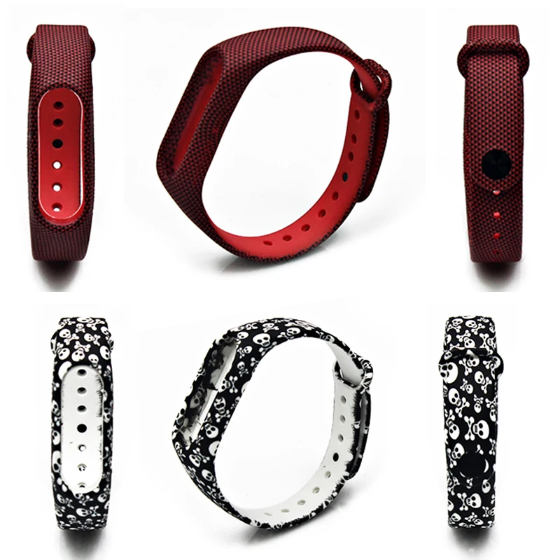 Ремешок BOORUI для Miband 2 силиконовый сменный Браслет Для xiaomi miband2 камуфляжный