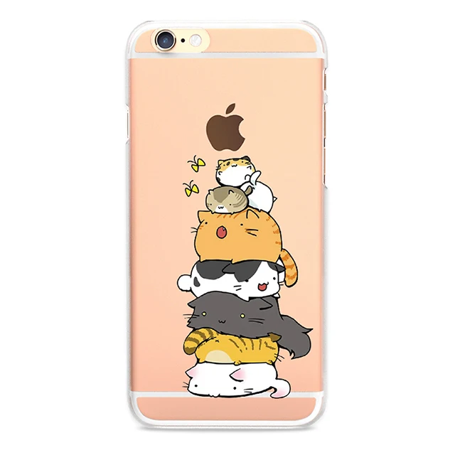 Lovely Cartoon Animals Playing Pattern Phone Case for IPhone 5 5S 5C 6 6S 7 Plus Cases 4 4S SE Back Cover | Мобильные телефоны и